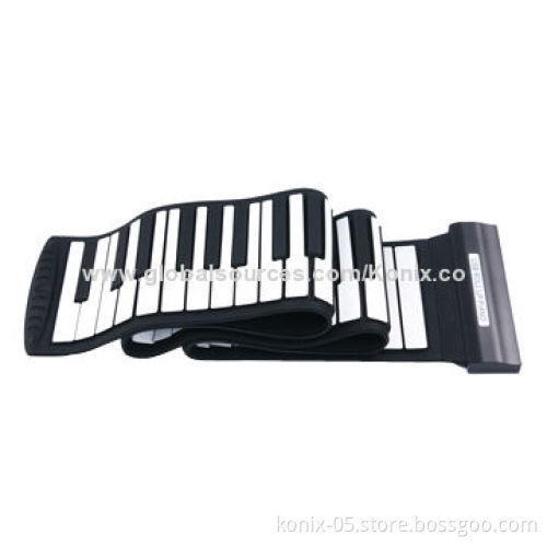 Roll-up Flexible Piano Keyboard, Easy to Carry, with Waterproof/Dust-proof Functions